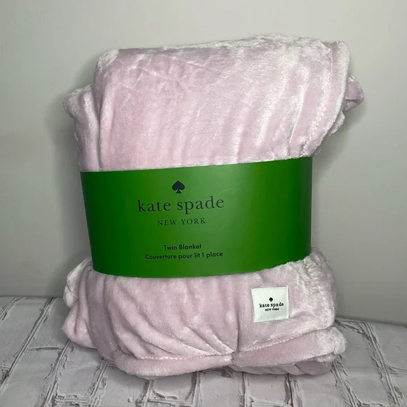 Kate spade fleece blanket twin sale